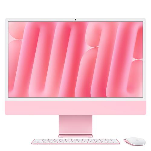 Apple iMac with 4.5K Retina display - All-in-one M4 fino a - RAM 16 GB - SSD 256 GB - Apple M4 10-core - Gigabit Ethernet, IEEE 802.11ax (Wi-Fi 6E), Bluetooth 5.3 - macOS Sequoia 15.0 -monitor: LED 24" 4480 x 2520 (4.5K) - tastiera: italiana - rosa